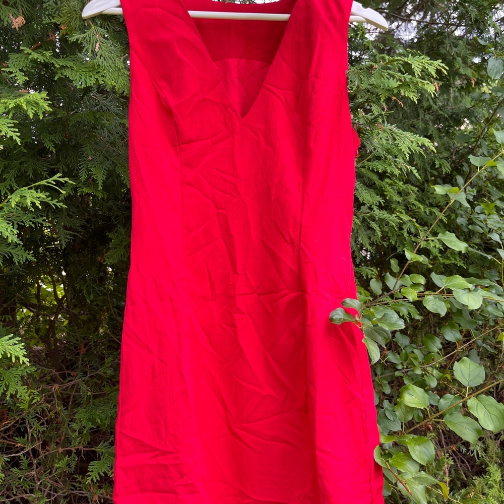 Commense Vivid Red Mini Dress